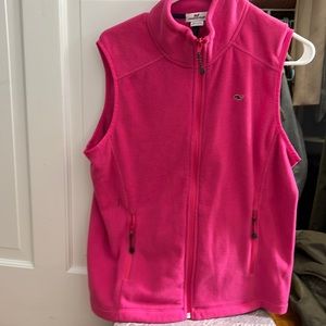 Vineyard Vines Pink Fleece Vest
